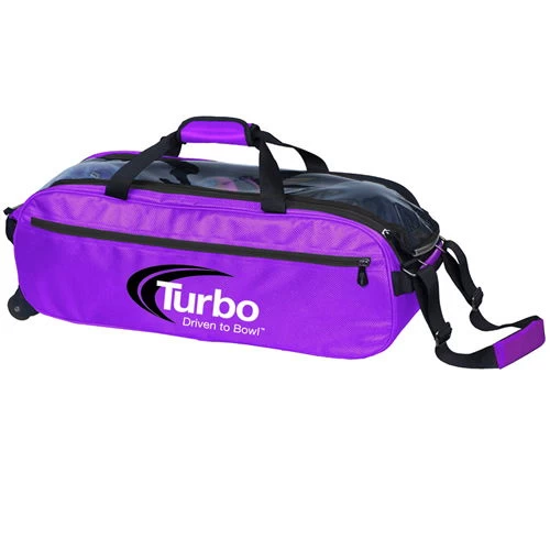 Turbo Pursuit Slim Triple Tote Purple 1 Turbo Pursuit Slim Triple Tote Purple