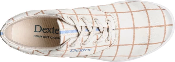Dexter Womens Kerrie Cream Plaid 2 Dexter Womens Kerrie Cream Plaid - Image 2