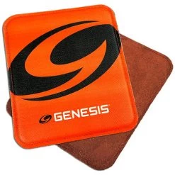 Genesis Pure Pad Grafix Buffalo Leather Ball Wipe Orange