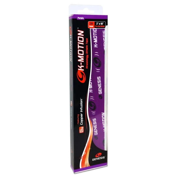Genesis K-Motion Tape Pre-cut Purple 2 Genesis K-Motion Tape Pre-cut Purple - Image 2