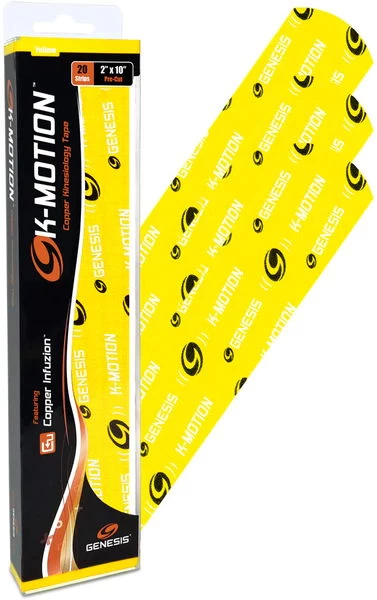 Genesis K-Motion Tape Pre-cut Yellow 2 Genesis K-Motion Tape Pre-cut Yellow - Image 2