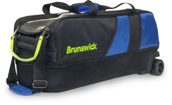 Brunswick Quest Triple Rolling Tote Black 1 Brunswick Quest Triple Rolling Tote Black