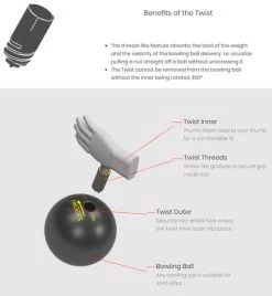 JoPo Twist Inner Sleeve With 1 1/4" Slug Orange/Black -Best Bowling Shop 9d64c8bd fc1e 4594 92d3 a9b923910730