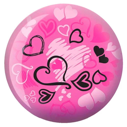 Brunswick Hearts Glow Pink Viz-a-Ball 1 Brunswick Hearts Glow Pink Viz-a-Ball