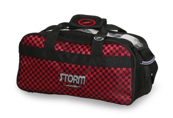 Storm 2 Ball Tote Black/Checkered Red 1 Storm 2 Ball Tote Black/Checkered Red
